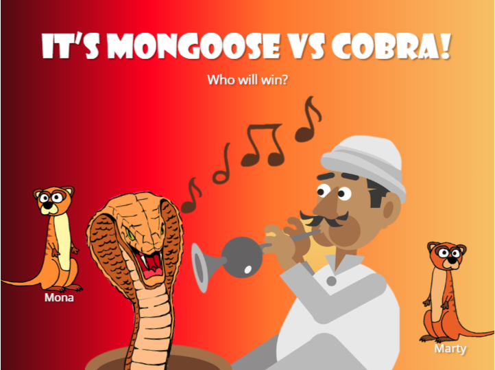 cartoon mongoose vs cobra